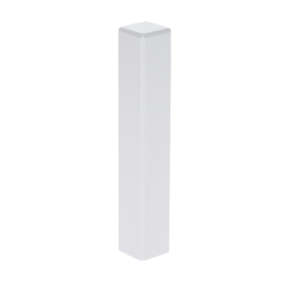 Tour d'angle pour MDF plint 120x18 wit RAL9016
