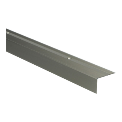 profil de nez de marche 40x25mm en acier inoxydable fin antidérapant