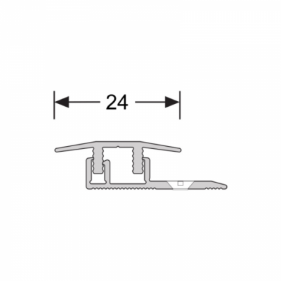 Design Clip 4-7.5 mm 578 profil d'expansion argenté
