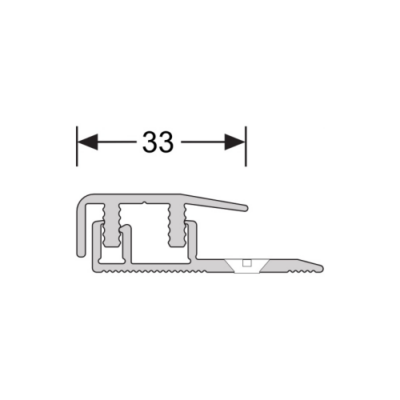 Clip design 4-7,5 mm 577 profil d'extrémité acier inoxydable
