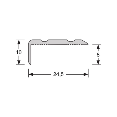 Vis pour profil d'angle 10 mm argent