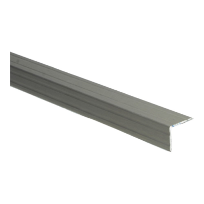 Profilé d'angle double auto-adhésif 24,5 x 30 mm en acier inoxydable brossé