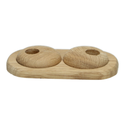 Duo rose variable Ø 16 mm chêne blanc huilé