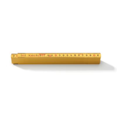 Mètre pliant en fibre de verre G59 jaune 1 mètre 4 sections