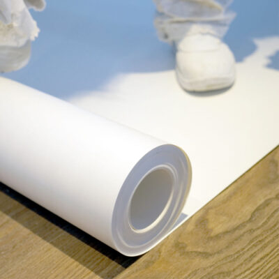Toile de protection PPC qualité A blanche 100-130 cm