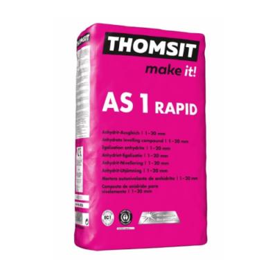 Thomsit - AS1 rapide Enduit de nivellement à base d'anhydrite 25 kg