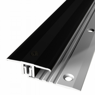 Profil de transition 488 en aluminium noir - 7 à 15 mm