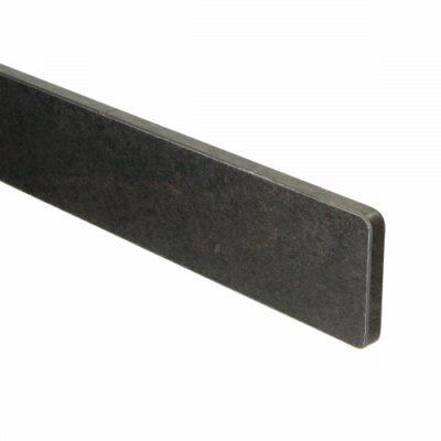 Profil de couverture latérale 10x70mm en acier noir (50 cm)