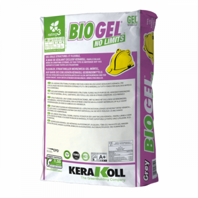Colle pour carrelage SLC Biogel no limits blanc 25kg