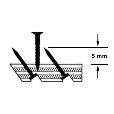 Latte de moquette Smoothedge combinée 20x5mm 1,52m 100 pcs