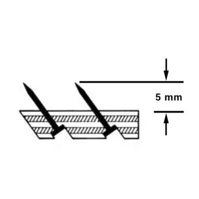 Latte de moquette Smoothedge standard 25x5mm 1,52m 100 pcs