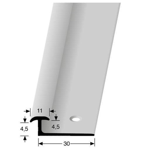 Profil de transition 345 pour 4,5 mm PVC acier inoxydable geb. – Image 5