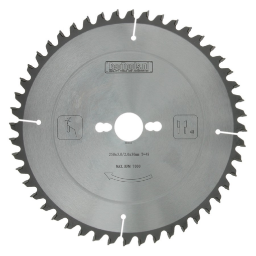 Lame de scie à tronçonner HM 250 x 3,0 x 30 48T (HK-85) – Image 2